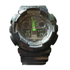 Casio G-Shock GA-100C Black Analog Digital Watch Shock Resist 20BAR Water Resist